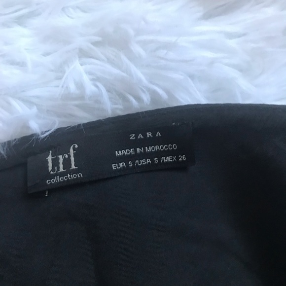 Zara TRF Collection Small Black Lace Trim Cropped Camisole - Picture 8 of 8